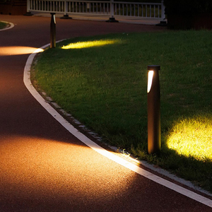 Nuevo diseño 12W LED bolardo jardín luces rectángulo exterior paisaje iluminación decorativa césped patio luz IP65 30cm 60cm 80cm DC - Product Image 1