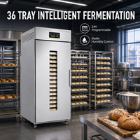 Étuve de Fermentation Réfrigérée Commerciale Électrique 18/36 Plateaux avec Contrôle Intelligent pour Boulangeries, Cafés, Farine et Sucre