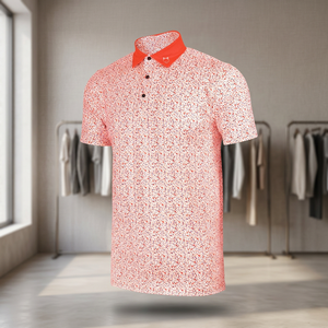 Camiseta de Golf Handee de 6 Colores, Puño Rojo, Cuello Polo, Manga Corta, 100% Algodón, Diseño de Puntos, Deportiva, Unisex - Product Image 3