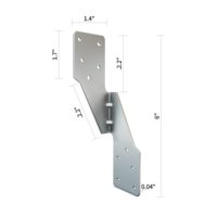 Attaches de charpente robustes en acier galvanisé pour poutres, crochets de fixation pour poutres, attaches anti-ouragan gauche et droite pour bois