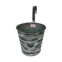 Pots de fleurs suspendus rétro vieux fer Pot de plantes maison jardin jardinières en métal décor paniers avec crochets détachables