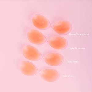 Ropa Interior Impermeable y Transpirable, Parche Adhesivo Invisible para el Pecho, Sujetador sin Tirantes con Efecto Push-Up para <span class=keywords><strong>Mujer</strong></span>, Talla Grande, Sujetador de Silicona - Product Image 2