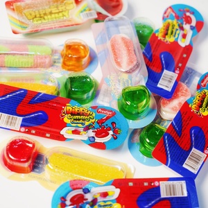 Halal Dippers Gummy Design Bulk Sour Stick Gummy Candy con mermelada - Product Image 3