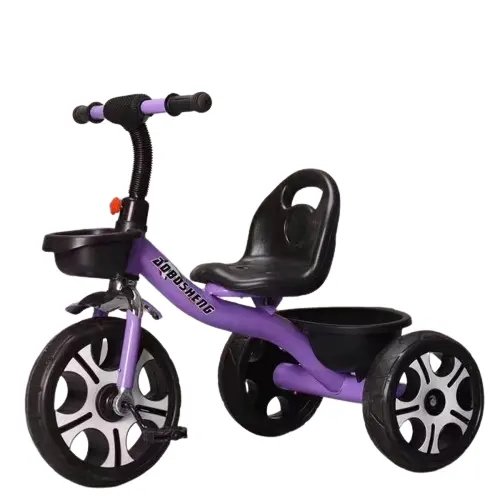 New barato melhor qualidade 3-8 anos criança crashproof bike metal frame duas cestas 3 rodas mini brinquedos do bebê passeio no triciclo