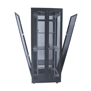 خزانة خادم مركز البيانات بباب مزدوج 47U مقاس 19 بوصة، حماية IP20، فولاذ SPCC مطلي بالبودرة، معتمد من ISO، يوضع على الأرض - Product Image 3