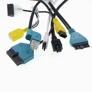 Ensamblaje de Cable sobremoldeado, conector AMP/TE/MOLEX/JST, montaje de arnés de Cable personalizado para automóvil, IATF16949 OEM, Color, 500 Uds.