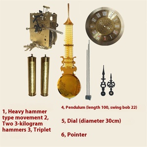Juego completo <span class=keywords><strong>de</strong></span> piezas <span class=keywords><strong>de</strong></span> movimiento mecánico para <span class=keywords><strong>reloj</strong></span> <span class=keywords><strong>de</strong></span> suelo <span class=keywords><strong>de</strong></span> péndulo <span class=keywords><strong>antiguo</strong></span> - Product Image 6