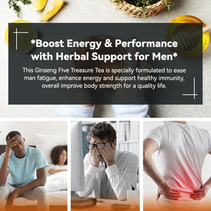 Chinaherbs Té de vitalidad sexual masculina Té de energía de Maca Fórmula de libido saludable Ginseng Té de cinco tesoros <span class=keywords><strong>para</strong></span> hombre Té de energía - Product Image 2