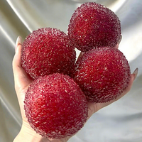 Produit phare : Jouet anti-stress souple en forme de boulette vapeur de baies rouges simulées, à effet de bureau, cadeau de décompression pour tous les âges et les sexes