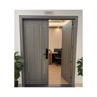 Portes en bois massif à double porte au design moderne, assemblées, style ouvert et pivotant pour fenêtres et portes