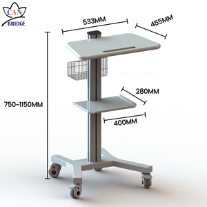 Carro de Equipo Médico Ajustable para <span class=keywords><strong>Ultrasonido</strong></span>, Medicamentos, Endoscopio, Electrocardiógrafo, Salón de Belleza, Hospital - Product Image 6