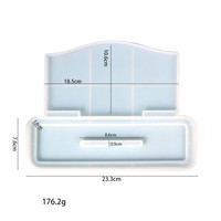14249 DIY Epoxy Resin Silikon Hotel Tanda Meja Pemegang Tanda Berdiri Cetakan