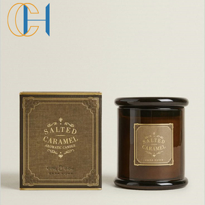 C & H logotipo personalizado vela perfumada de vidrio de lujo <span class=keywords><strong>3</strong></span> Mechas varios festivales tarro de cera de soja Etiqueta Privada vela de molde de silicona perfumada - Product Image 4