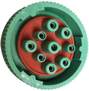 SAE J1939 Typ1 zu Typ2 Adapter Stecker auf Buchse 9-polig Schwarz auf Grün LKW-Diagnosekabel für GPS-Tracker - Product Image 4