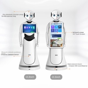 Robot de Servicio Humanoide Inteligente con Pantalla Táctil Interactiva, Navegación Autónoma, Sistema Operativo Android, Batería de 20000 mAh, para Hoteles y Centros Comerciales - Product Image 1
