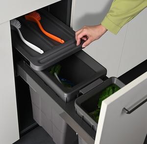 <span class=keywords><strong>Poubelle</strong></span> de cuisine coulissante en plastique pour <span class=keywords><strong>tiroir</strong></span> de placard, <span class=keywords><strong>poubelle</strong></span> de tri sélectif escamotable - Product Image 2