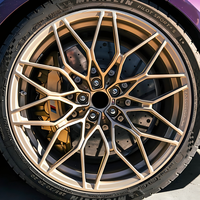 Jantes en alliage d'aluminium forgé JWYC 17-22 pouces, finition bronze personnalisée OEM, multi-rayons pour Audi Tesla BMW