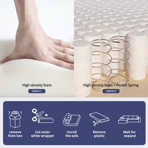 Sofá de espuma de pana modular de esponja comprimida, conjunto de muebles para sala de estar, productos personalizados, paquete al vacío - Product Image 3