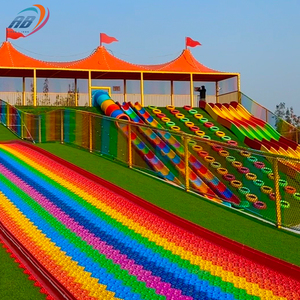 Lớn ngoài trời công viên khu vực danh lam thắng cảnh unpowered vui chơi giải trí Leo Núi nhựa Internet người nổi tiếng trượt Thế Giới trượt - Product Image 6