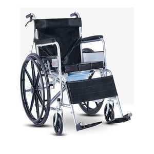 Fauteuil roulant pliable KJY-08 léger, manuel, avec frein en U, pour personnes âgées et handicapées - Product Image 1