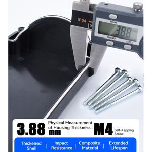 XDL35-JBOE174 không thấm nước dừng khẩn cấp chuyển đổi Hộp kiểm soát dấu hiệu màu đỏ nấm đẩy nút chuyển latching lần lượt IP65 nhựa 220V - Product Image 5