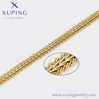 X000885257 Bracelet en cuivre de la marque XUPING, bijoux en gros de Chine, bracelet jonc de mode en or 14 carats pour femmes