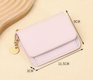 Porte-monnaie multifonctionnel en cuir PU Porte-monnaie Zéro Portefeuille court Pochette Petit porte-clés Porte-cartes de crédit avec porte-clés - Product Image 2