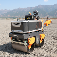 Mini-compacte, certifiée CE EPA, à prix compétitif, rouleau compresseur routier manuel vibrant, mécanique hydraulique, pour asphalte et béton, à entraînement intégral, 800 kg 0,8 tonne, autoportée