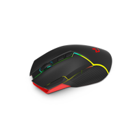 Souris de jeu sans fil programmable AIKUN à trois modes - Rétroéclairage RVB dynamique réglable - 8 touches macro - DPI commutable 16000 - Touche Fire