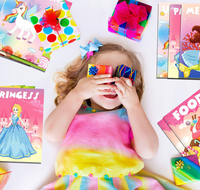 Paquete de 12 Libros de Dibujo para Colorear con Diseños de Sirenas y Princesas, Serie Laberinto, Bordados, para Fiestas de Cumpleaños, Año Nuevo y Navidad