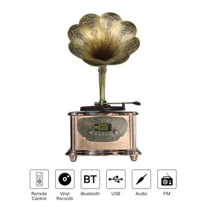 Professional Home Audio Music System Fm Radio Retro Gramophone Vinyl Lp Cd Turntable Record Phonograph Recorder PlayerAlibaba.c