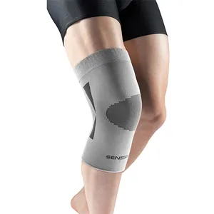 3D stricken kompression knie hülse body nylon knie ärmel unterstützung mit anti-slip punkte