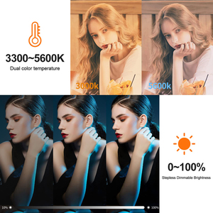 DF Wholesale Professional Mini LED Light Stick Dual Color Temperature 3300-5600K Outdoor Video Fill Light for LC500 Studio Fill - Product Image 4