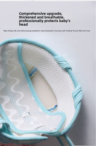 Casco de Seguridad Anticaídas para Bebés que Aprenden a Caminar, Gorro Protector de Cabeza Ajustable y Transpirable para Bebés, Gorro de Algodón Suave Lavable para Niños Pequeños - Product Image 3