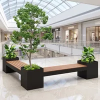 Bancs longs en métal d'extérieur, bancs de parc publics, chaises de parc colorées, bancs de repos pour aires de jeux et stades, bancs pour places de centres commerciaux