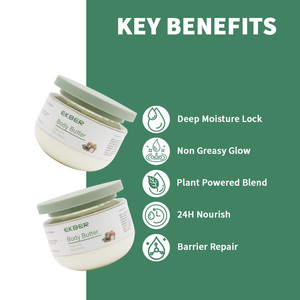 OEM Private Label Vegan Shea burro <span class=keywords><strong>crema</strong></span> per il <span class=keywords><strong>corpo</strong></span> naturale biologico all'ingrosso per la cura della pelle nutriente burro per il <span class=keywords><strong>corpo</strong></span> montato - Product Image 2