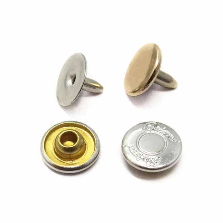 Custom 9.5mm Brass Copper Clothing Rivets Jeans Rivets For Jean Clothing