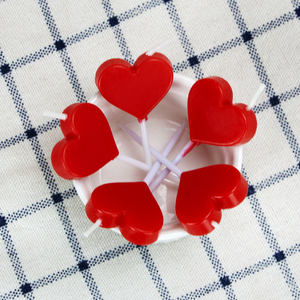 Wholesale <strong>Red</strong> Heart Shaped Birthday Cake <strong>Candles</strong> - Product Image 5