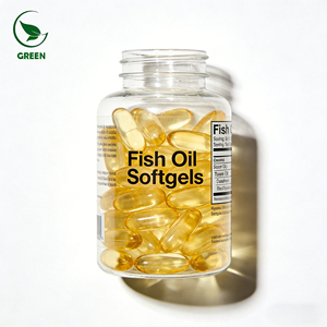 Compléments d'huile de poisson <span class=keywords><strong>Oméga</strong></span> <span class=keywords><strong>3</strong></span> Halal en gros, capsules molles de 1000 mg, huile de poisson raffinée pour la santé du cerveau et du cœur - Product Image 1