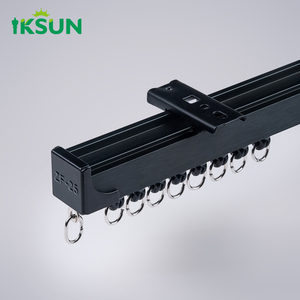 Barra de riel de cortina plegable IKSUN S, accesorios de soporte de Metal, Riel de cortina de aluminio para ventana - Product Image 1