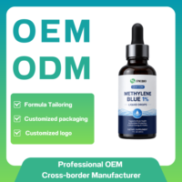 Gouttes liquides de méthylcobalamine bleue à 1 %, supplément de bien-être quotidien à base de méthylcobalamine bleue, service OEM ODM, conditionnement en flacon de verre