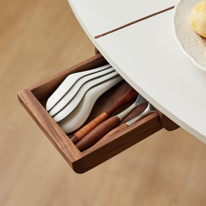 Multifunctional Wooden Single Tier Under Table <strong>Drawer</strong> Organizer for Office School Home <strong>Desks</strong> with Tableware Storage - Product Image 2