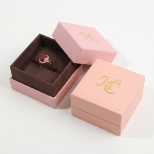 Premium Velvet Insert <b>Ring</b> Box Wholesale Jewelry Case Manufacturer Custom Logo Two-piece Rigid Cardboard Gift Packaging Supplier - Product Image 6