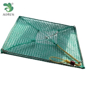 AGROK Filet élévateur pliable en PE Piège à appâts pour la pêche au homard Crabe <span class=keywords><strong>Yabby</strong></span> Filet écrevisse Pot à homard - Product Image 2
