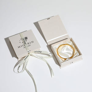 Wholesale Custom Recyclable Luxury <b>Ring</b> Gift Jewelry <b>Box</b> Packaging Folding Gift Packaging <b>Box</b> With Ribbon Handle - Product Image 6