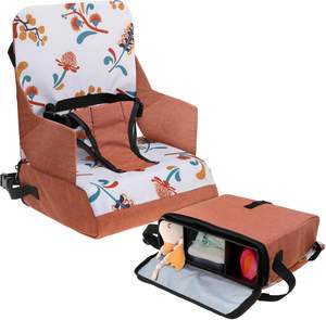 Kids Toddler Booster <b>Seat</b> Cushion for Kitchen & <b>Dining</b> (6M-3Y)-Portable Lightweight Foldable Shoulder Strap - Product Image 1