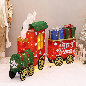 Buzón de Tren en Miniatura 3D Iluminado, Decoraciones Navideñas de Gran Escala con Cartas para Santa Claus - Product Image 4