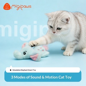 Jouet pour <span class=keywords><strong>chat</strong></span> électrique activé par le mouvement Migipaws, jouet <span class=keywords><strong>en</strong></span> peluche interactif avec son réaliste, jouet pour animaux <span class=keywords><strong>de</strong></span> compagnie à faire jouer soi-même pour les chats d'intérieur lasse - Product Image 2