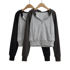 Sweat à capuche pour femme Y2K - Broderie personnalisée en strass, motif imprimé de lettres, coupe ample, extensible en coton/<span class=keywords><strong>spandex</strong></span>, vêtements de sport - Product Image 2