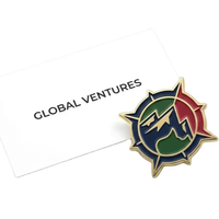Grande épinglette personnalisée en émail souple de 1,5 pouce, badge métallique professionnel pour la reconnaissance du personnel, épinglettes peintes haute visibilité